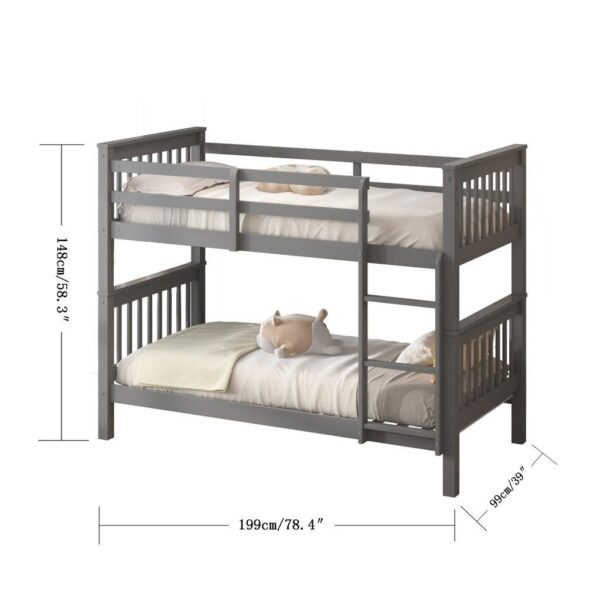 Single Wooden Bunk Bed - Image 6