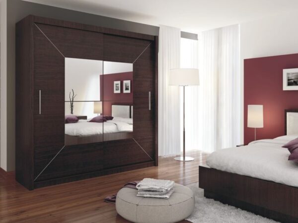 Marika Mirrored Sliding Door Wardrobe - Image 4