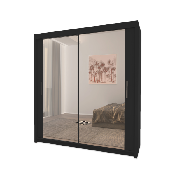 Milan Double Sliding Door Wardrobe - Image 5