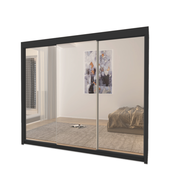 Milan Double Sliding Door Wardrobe - Image 6