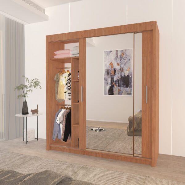 Milan Double Sliding Door Wardrobe - Image 21