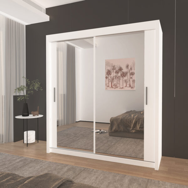 Milan Double Sliding Door Wardrobe - Image 8