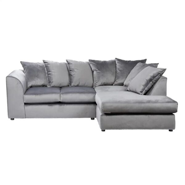 Dark Grey Plush Velvet Dylan Sofa Mini - Image 3