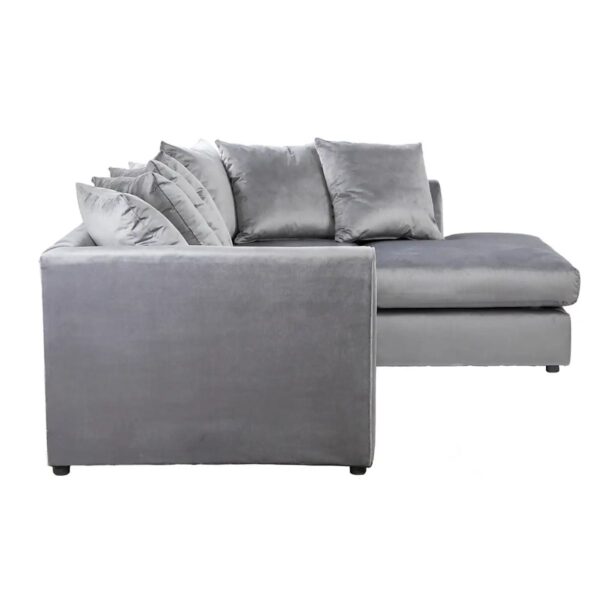 Dark Grey Plush Velvet Dylan Sofa Mini - Image 5