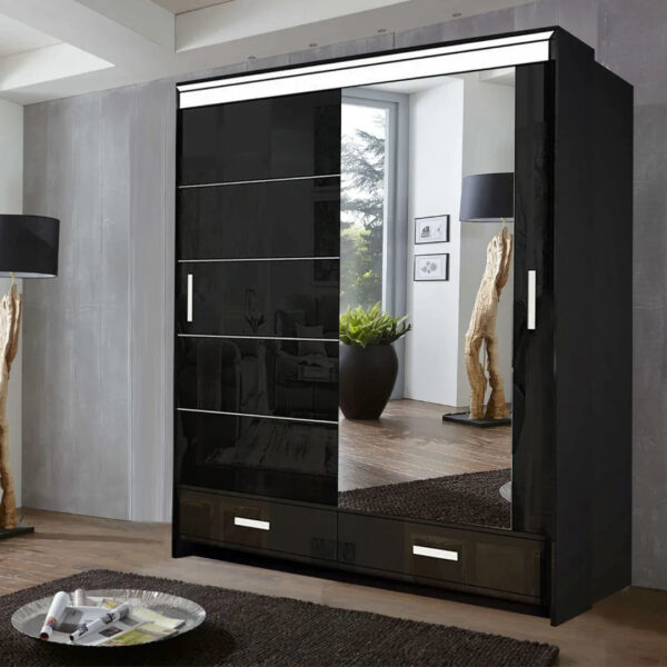 Florence High Gloss Wardrobe - Image 3