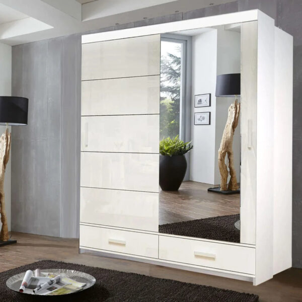 Florence High Gloss Wardrobe - Image 8