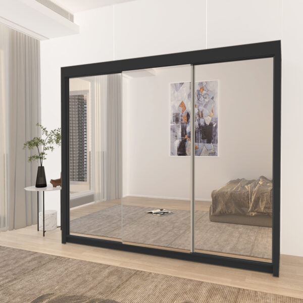 Milan Double Sliding Door Wardrobe - Image 13