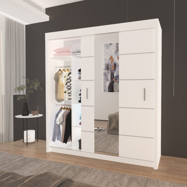 Oslo Mirror Bedroom Sliding Wardrobe