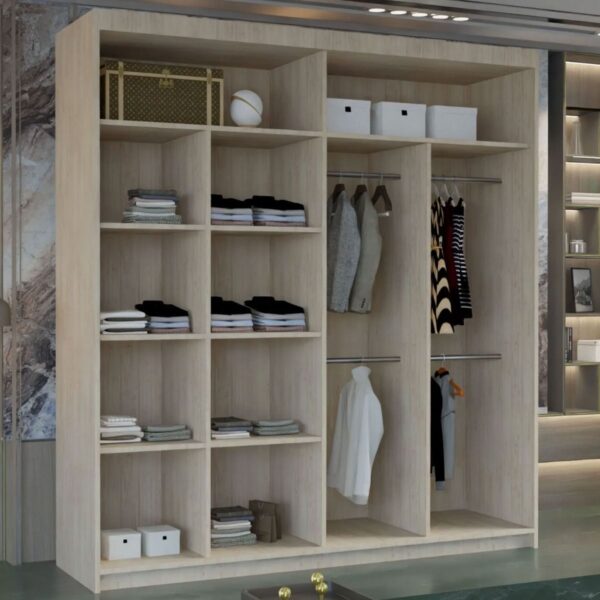 Marika 2-door mirrored sliding wardrobe - Image 7