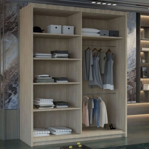 Marika 2-door mirrored sliding wardrobe - Image 6