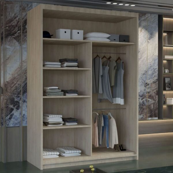 Marika 2-door mirrored sliding wardrobe - Image 5