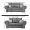 Verona 3+2 sofas set scatter back coushoin - Image 4