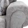 Verona High Back Chenille Fabric Sofa - Grey - Image 4