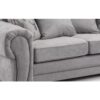 Verona High Back Chenille Fabric Sofa - Grey - Image 6