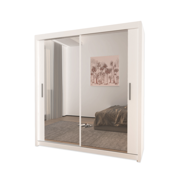 Milan Double Sliding Door Wardrobe - Image 11