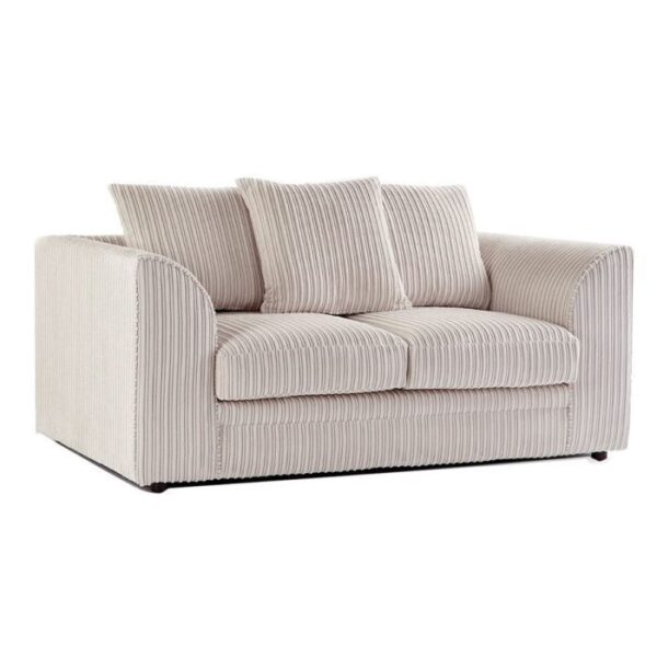 Zealous Jumbo Cord 3 Seater And 2 Seater In Cream - Image 2