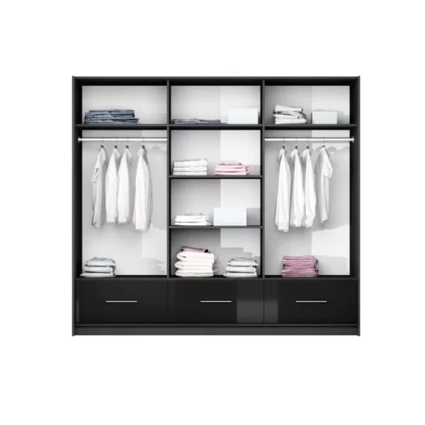 Florence High Gloss Wardrobe - Image 11