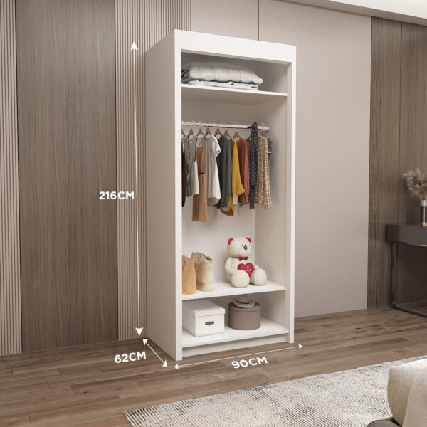 Milan Double Sliding Door Wardrobe - Image 25